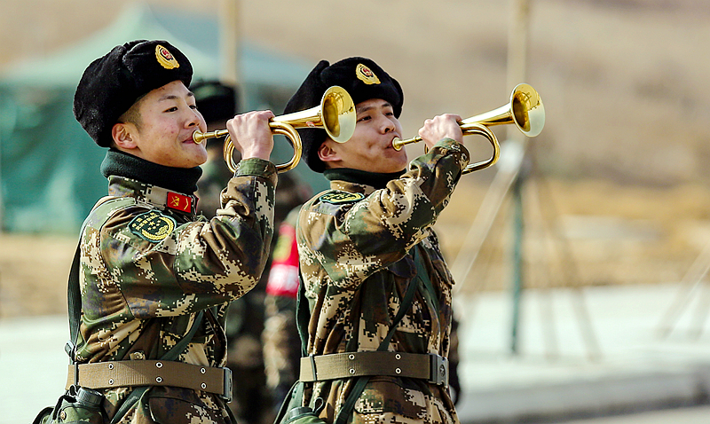 開訓(xùn)！武警甘肅省總隊(duì)拉開新年度軍事訓(xùn)練戰(zhàn)幕（組圖）