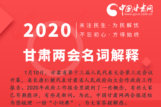 2020甘肅兩會|漲知識！政府工作報告23個新名詞，最全解釋來了