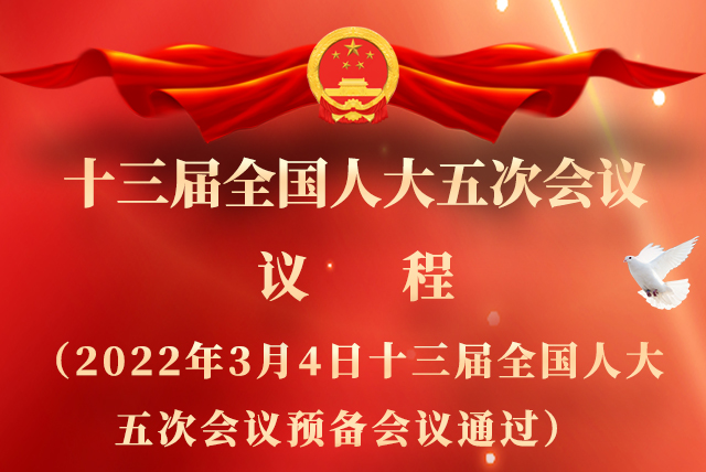 微海報(bào)|全國(guó)人大會(huì)議議程來了！